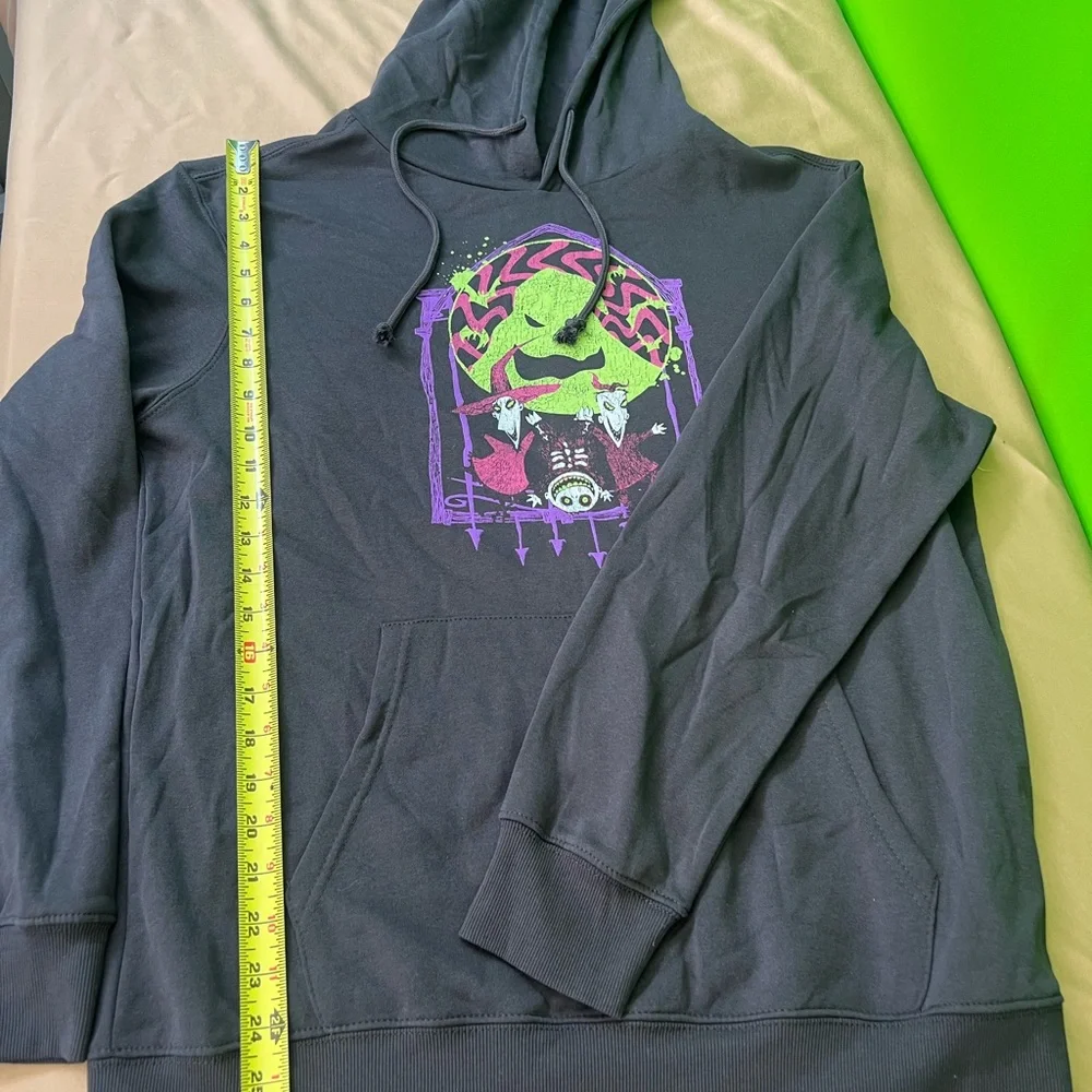 Disney Nightmare Before Christmas Oogie‎ Boogie Hoodie Black Size L